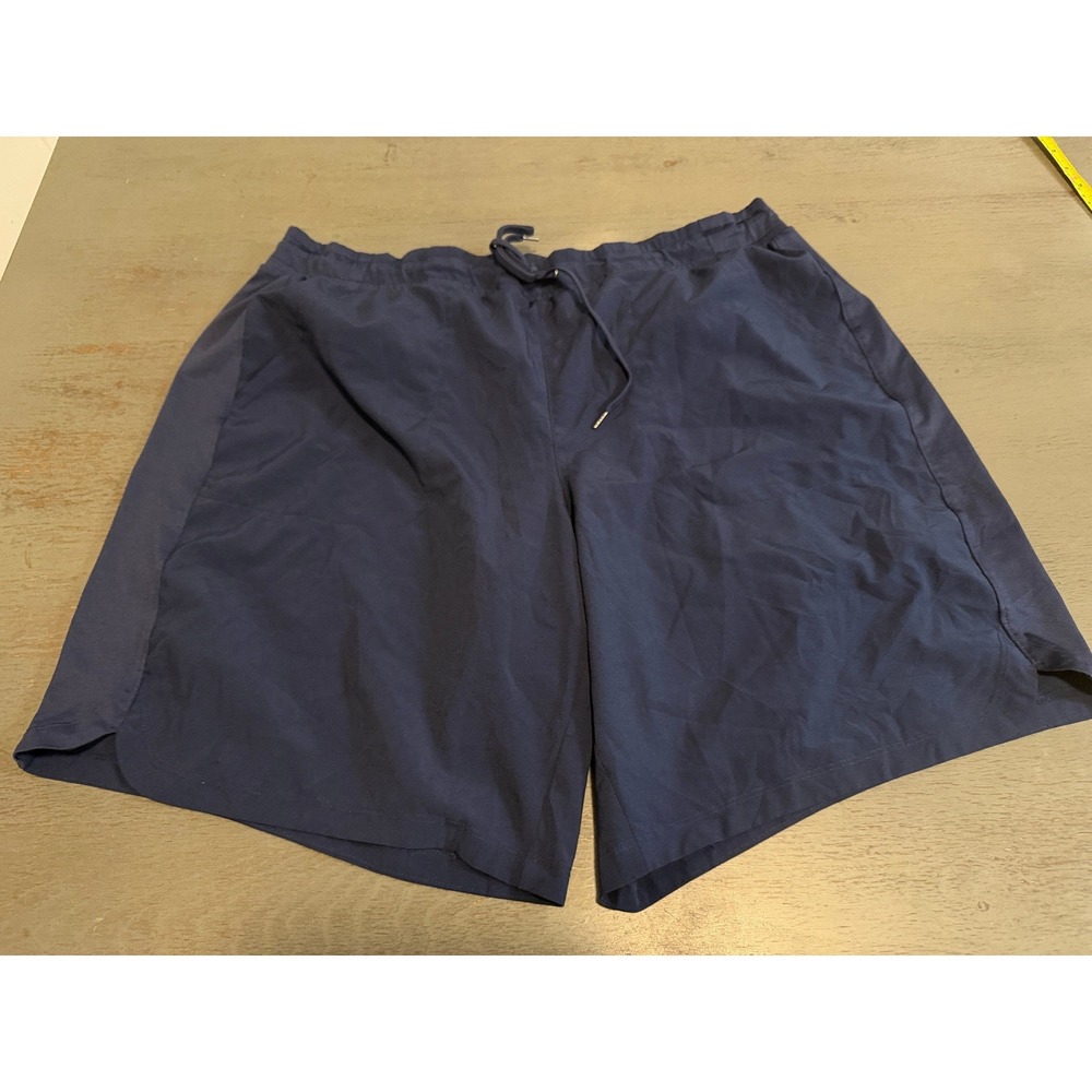 Tek Gear Dry Tek Mens XXL Navy Blue Athletic Shorts Drawstring Pockets Workout